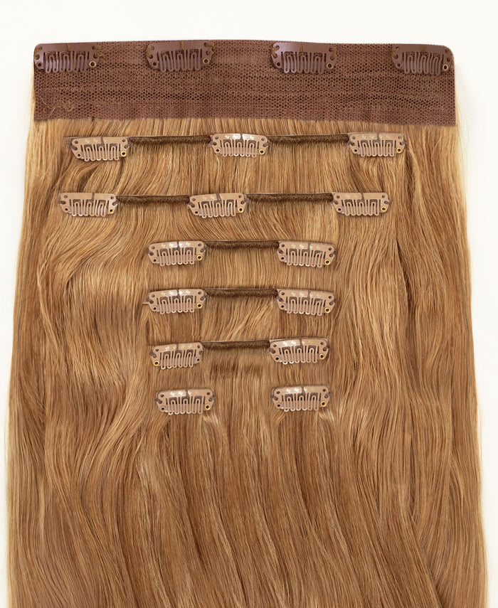 clip-in hair extensions strawberry blonde.