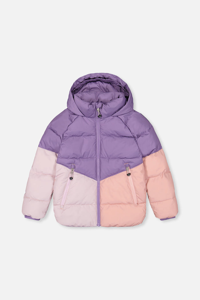 Color-Block Winter Jacket Violet-0