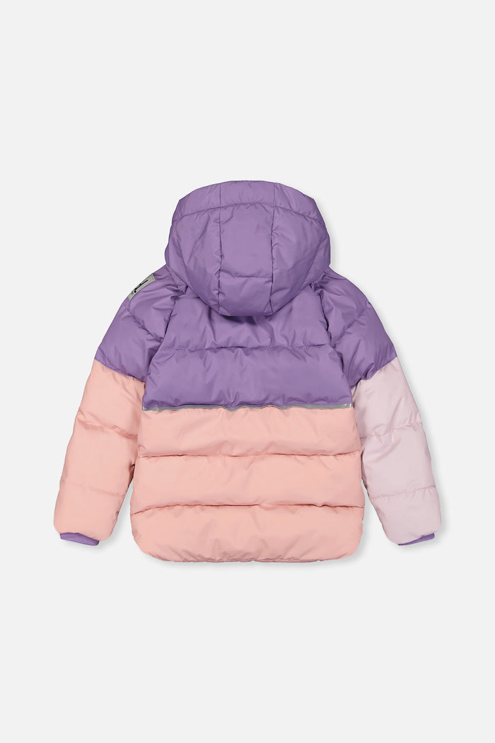Color-Block Winter Jacket Violet-1