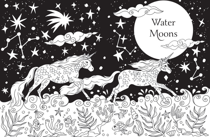 Colouring Book - Magical Unicorn Society - Baby Unicorns - Spread 3