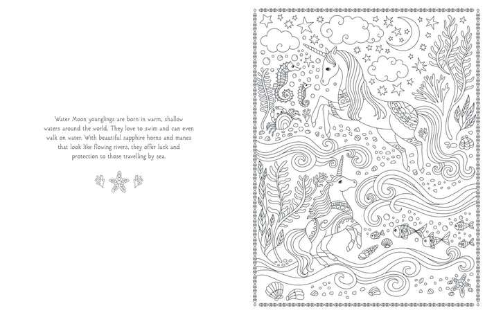 Colouring Book - Magical Unicorn Society - Baby Unicorns - Spread 4
