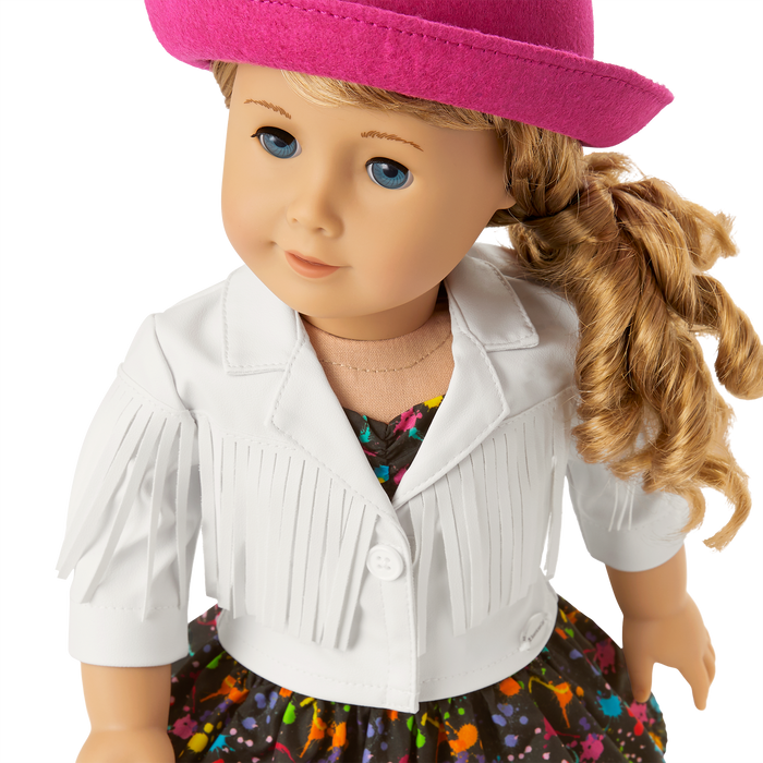 Courtney’s™ White Fringe Jacket for 18-inch Dolls (Historical Characters)