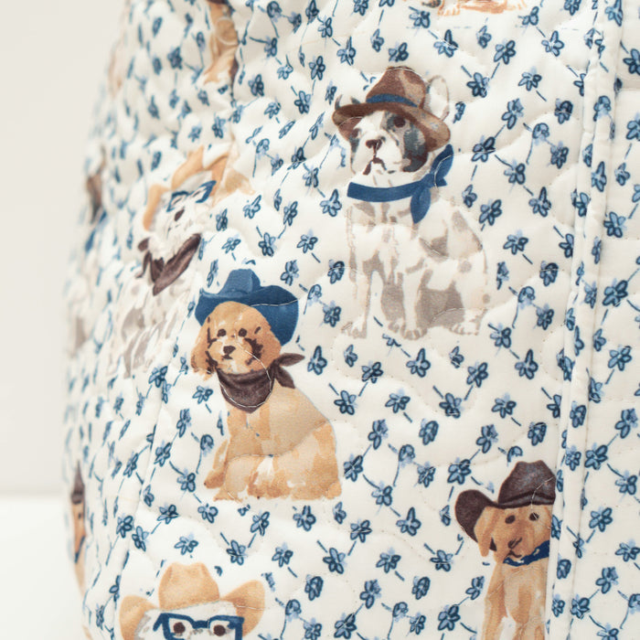 Cowboy Pups Quilted Duffel Bag #QDB310A