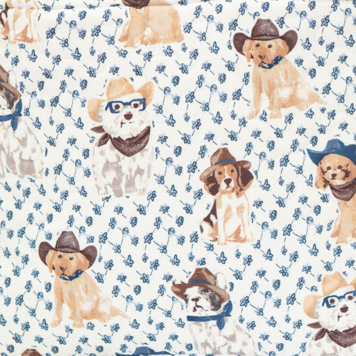 Cowboy Pups Quilted Duffel Bag #QDB310A