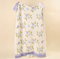 Cozy Dreams Luxe Blanket- Scalloped Floral Periwinkle