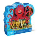 Crocodile Creek Inc. 36-Piece Shaped Box Puzzle Octopus Treasure