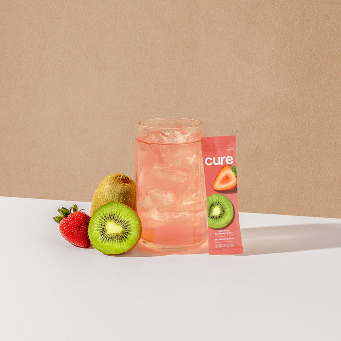 Cure Hydration - Hydrating Electrolyte Drink Mix - Strawberry Kiwi (14ct)
