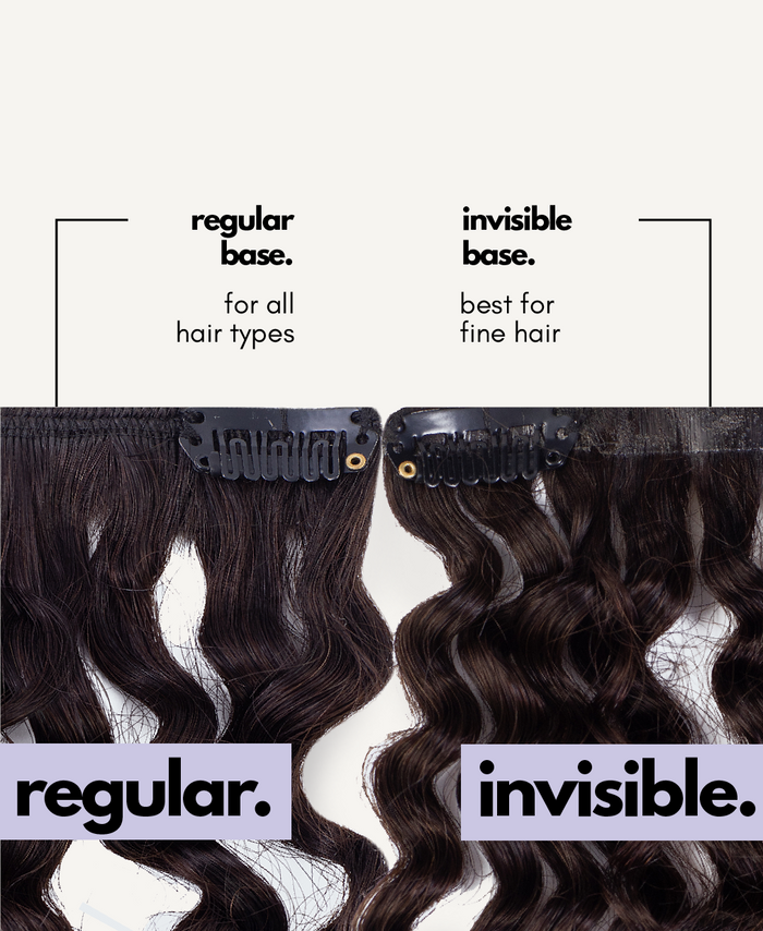 curly (3A curls) clip-in extensions light brown.