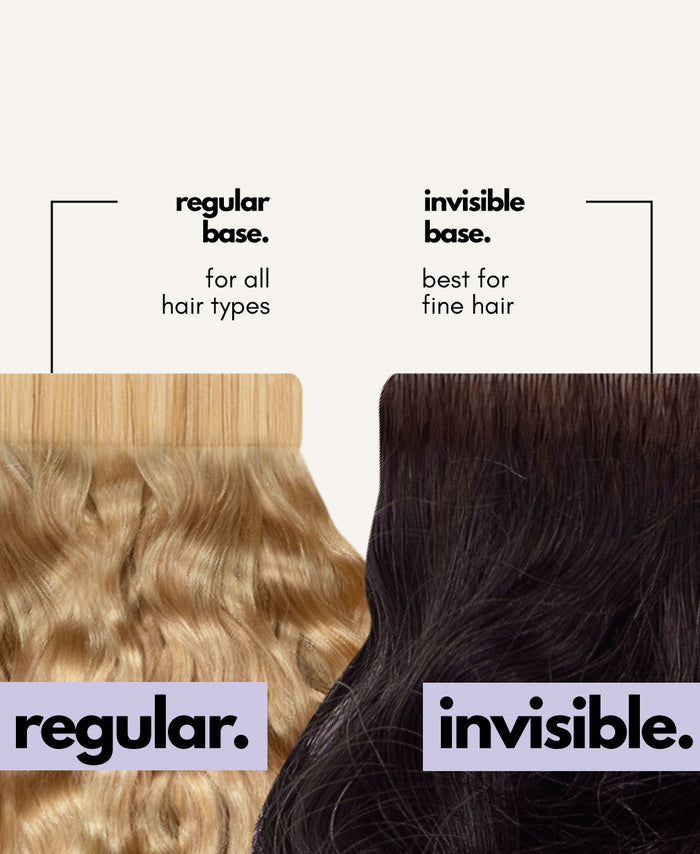 curly tape-in hair extensions medium blonde.