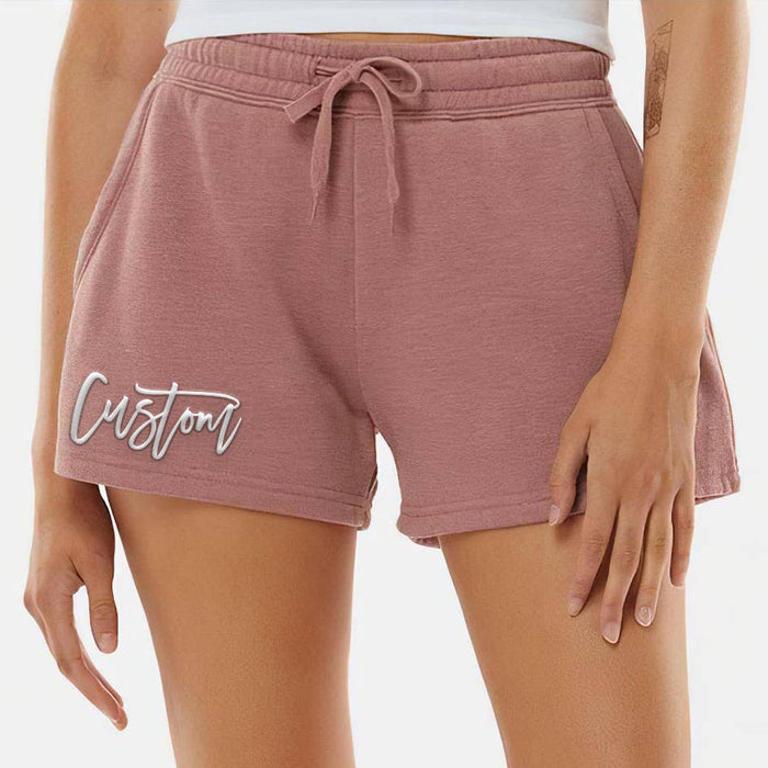 CUSTOM Puff Print Women's Wave Wash Shorts