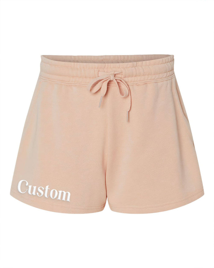 CUSTOM Puff Print Women's Wave Wash Shorts
