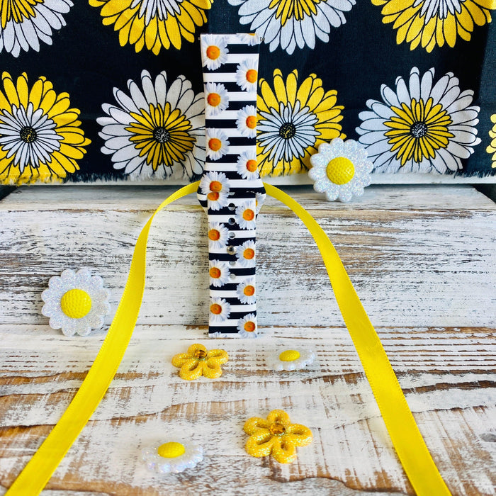 Cute Daisy Print Silicone Band For Samsung Watch - Fancy Bands