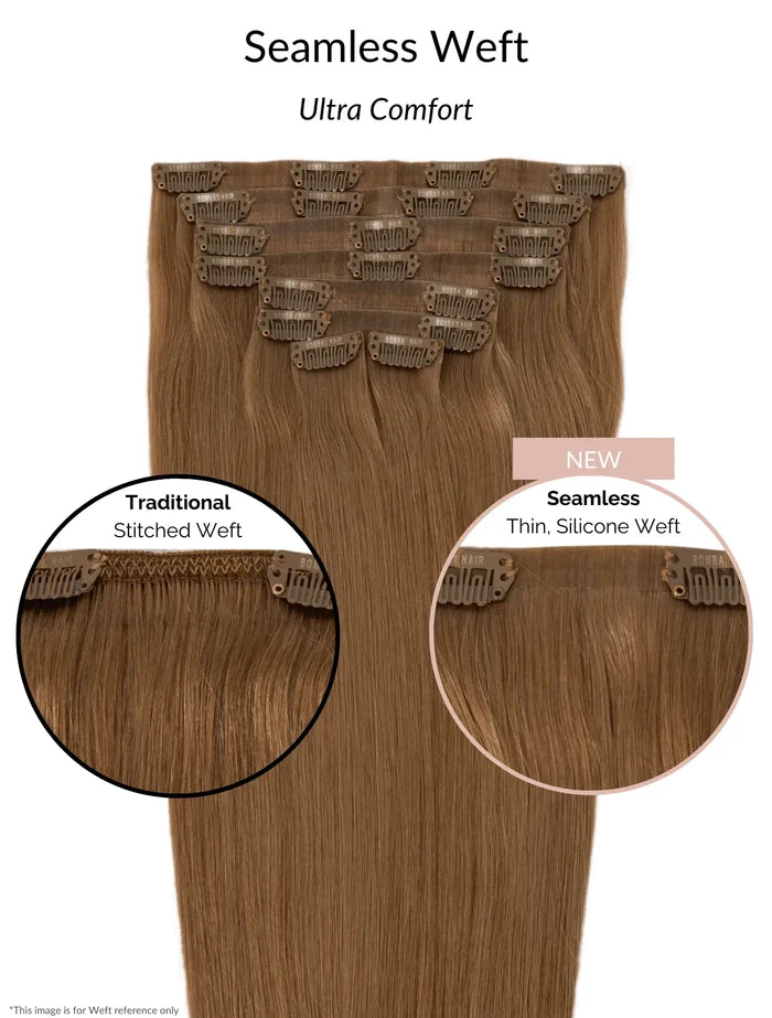 Dark Brown (2A) Seamless Clip-Ins