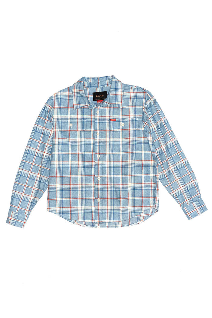Deus Ex Machina Vacay Check Shirt (Sky Blue)
