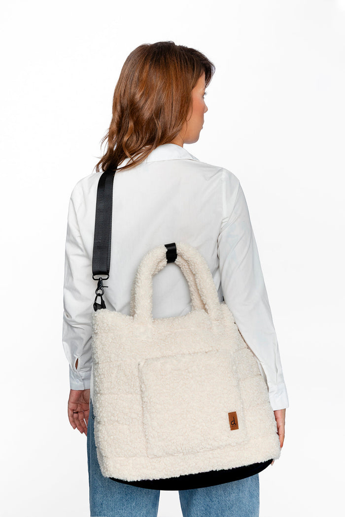 Diaper Bag Off-White With Changing Mat-1