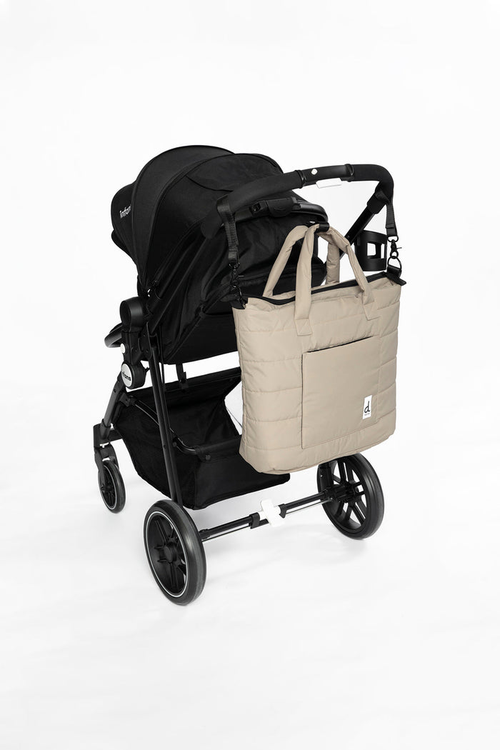 Diaper Bag Taupe With Changing Mat-1