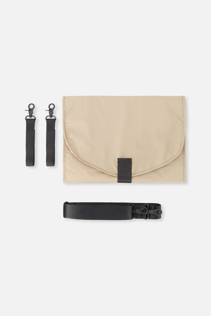 Diaper Bag Taupe With Changing Mat-3