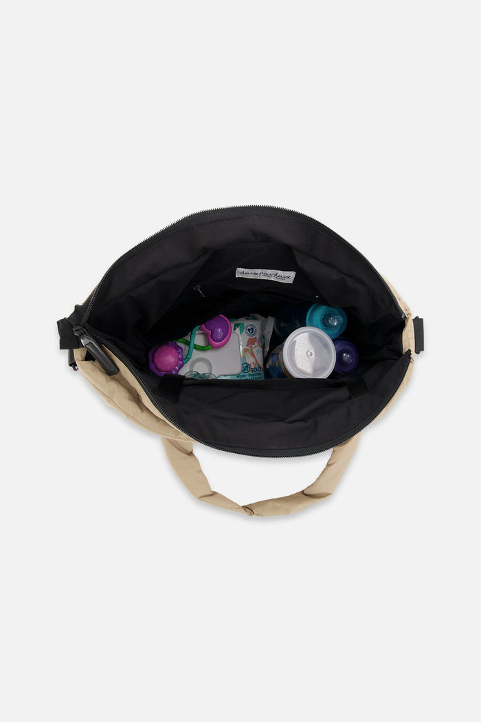 Diaper Bag Taupe With Changing Mat-4