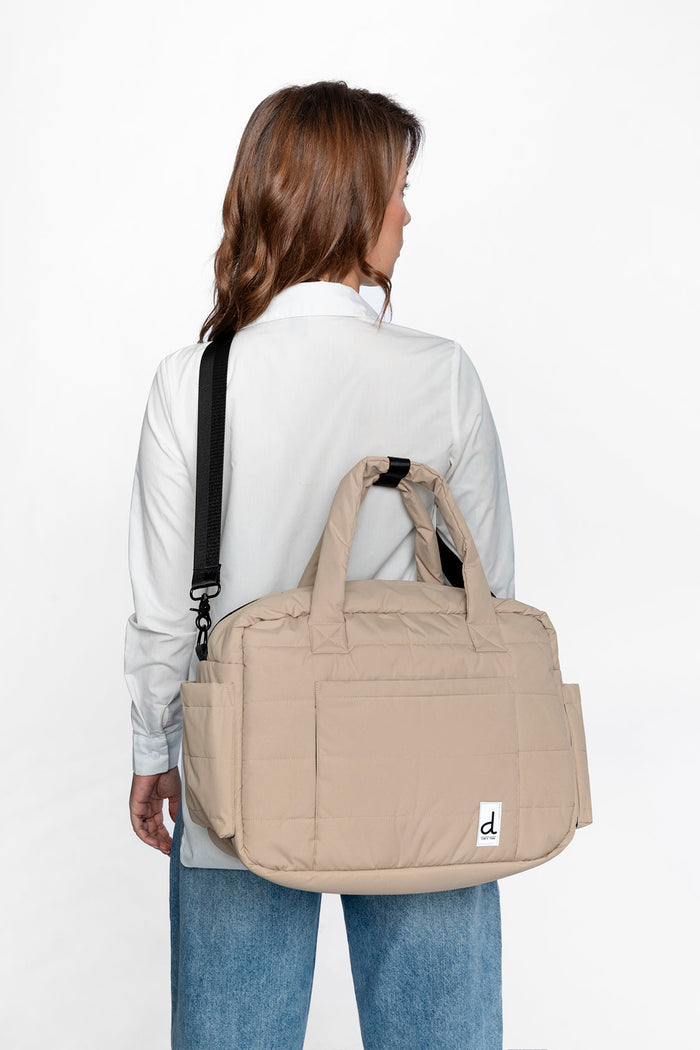 Diaper Bag With Changing Mat Beige-1