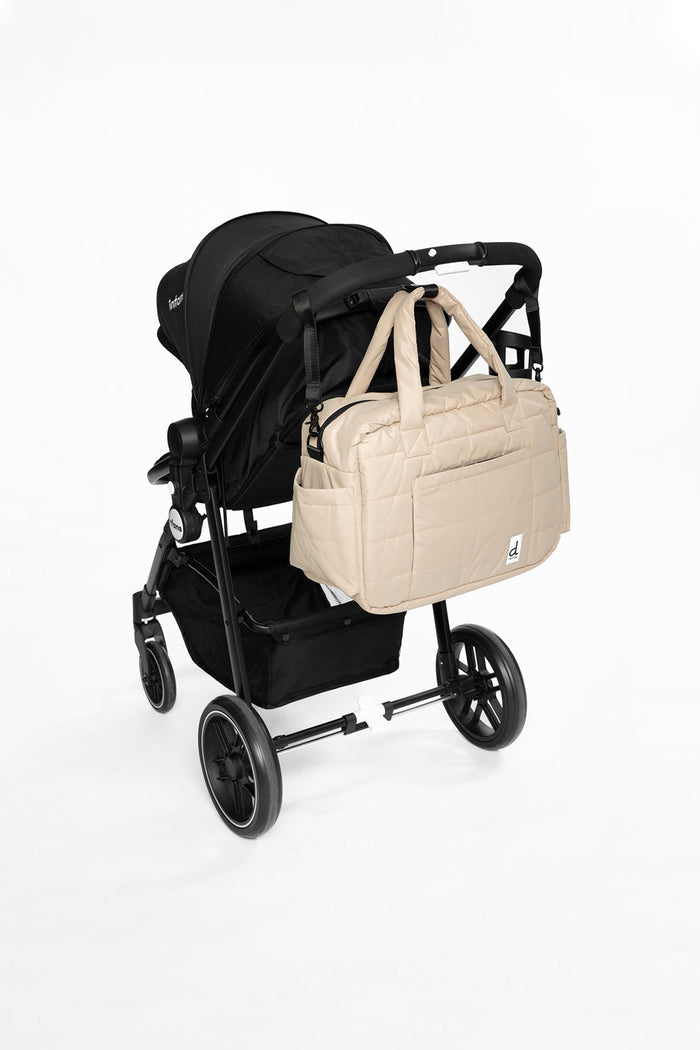 Diaper Bag With Changing Mat Beige-2