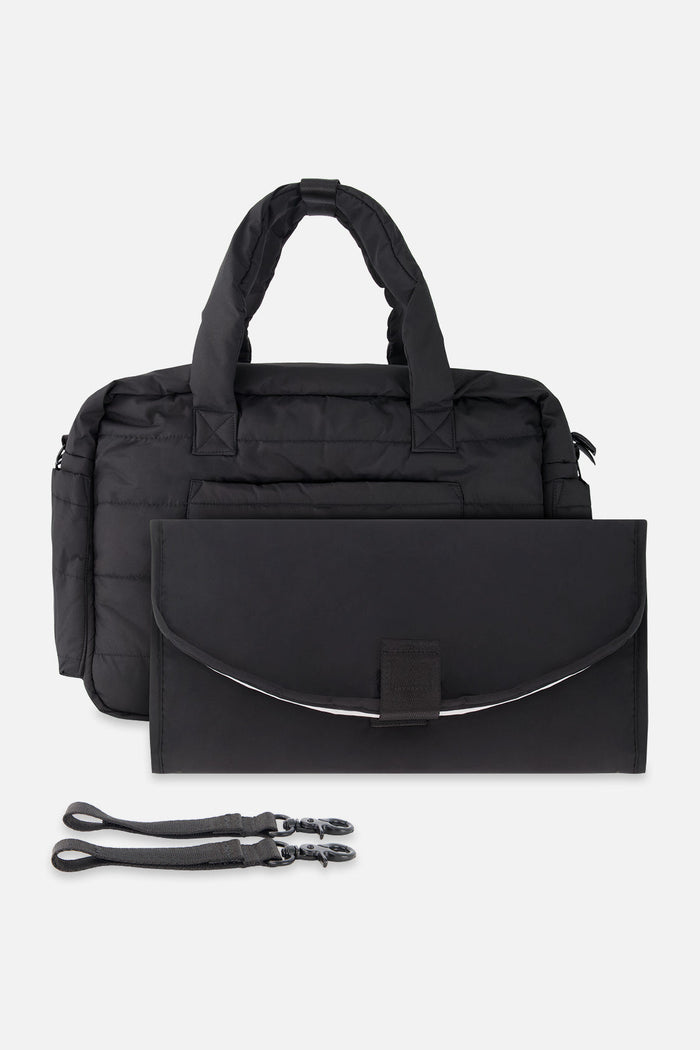 Diaper Bag With Changing Mat Black-3