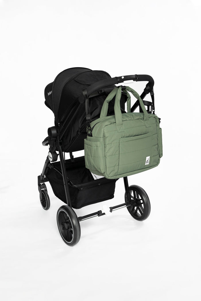Diaper Bag With Changing Mat Olive Green-2