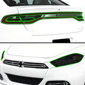Full Headlight Taillight Racetrack Precut Smoked PPF Tint Kit Film Overlay Fits Dodge Dart 2013 - 2016 - Bogar Tech Designs