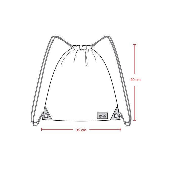 Drawstring Bag Black Printed Controller-3