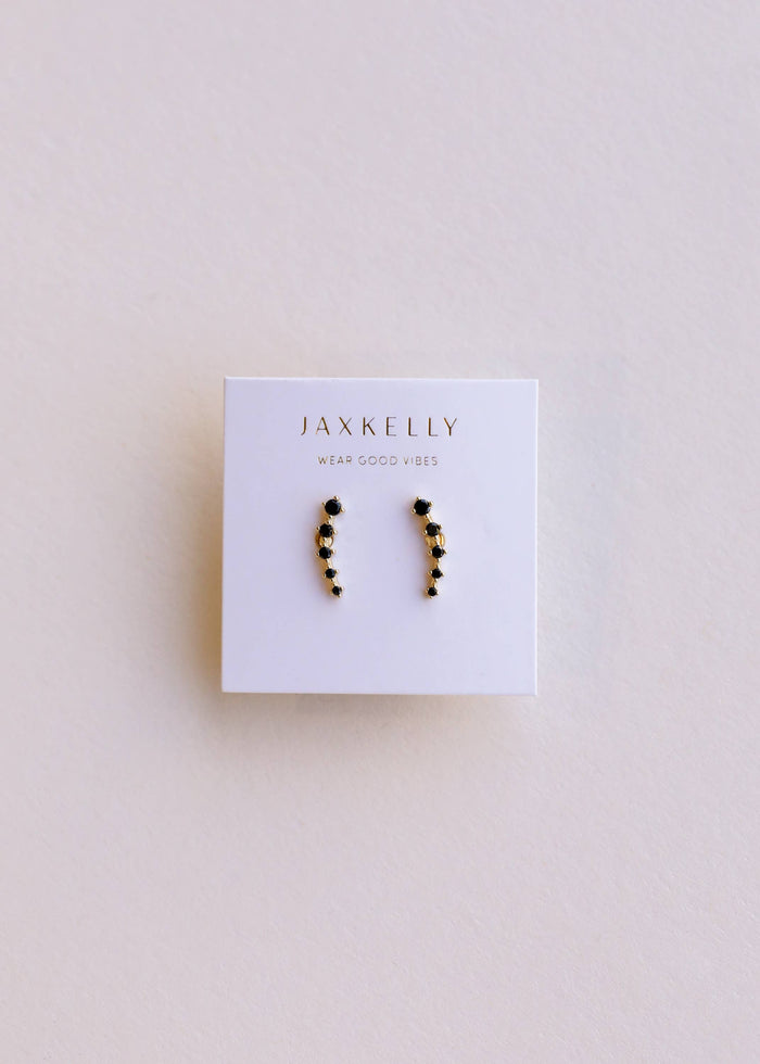 Earrings-Black Crawler