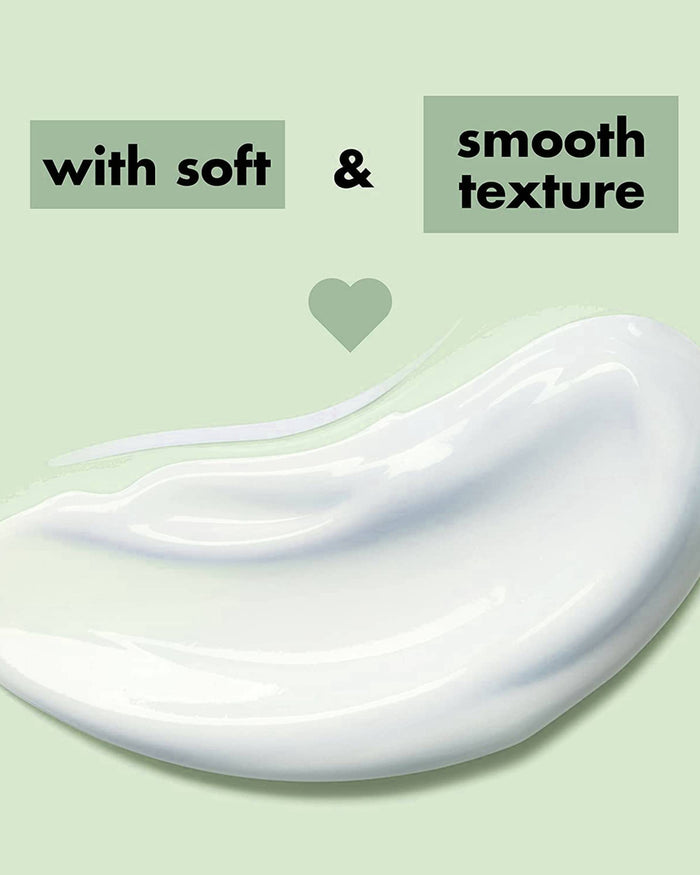 Smooth white lotion swirl with creamy texture
