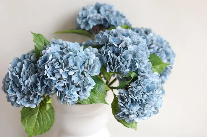 Faux Dusty Blue Hydrangea Stem - Magnolia Lane co. Home + Garden + Gift
