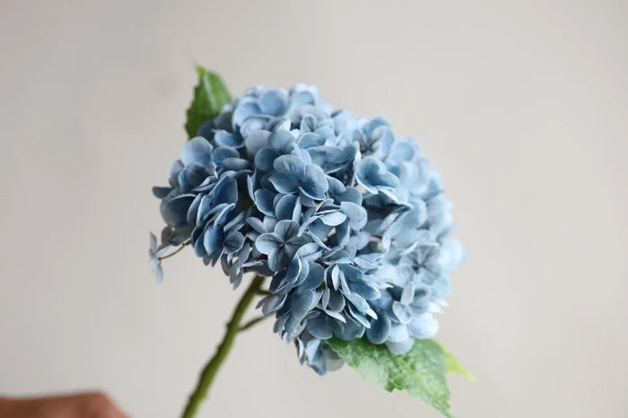Faux Dusty Blue Hydrangea Stem - Magnolia Lane co. Home + Garden + Gift