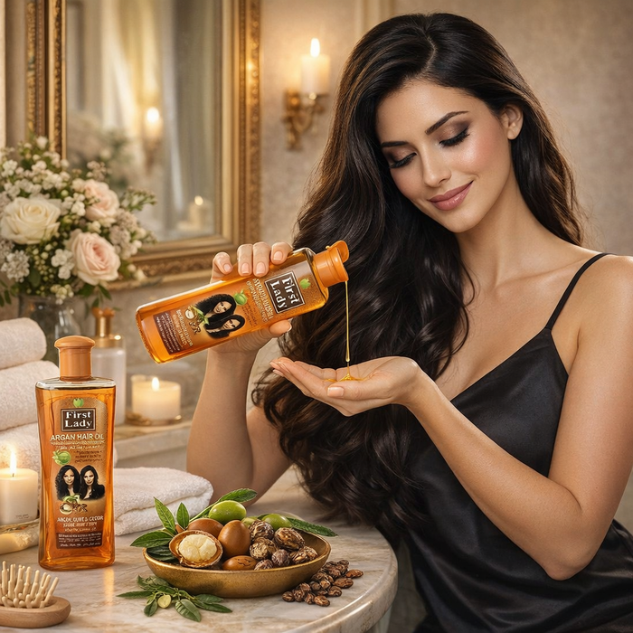 First Lady Argan Hair Oil – Hair Growth, Shine & Split End Repair Oil (300ml)