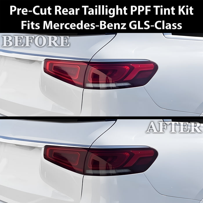 Fits Mercedes-Benz GLS-Class 2024-2026 Full Headlight Taillight Precut Smoked PPF Tint Kit Film Overlay  - Bogar Tech Designs