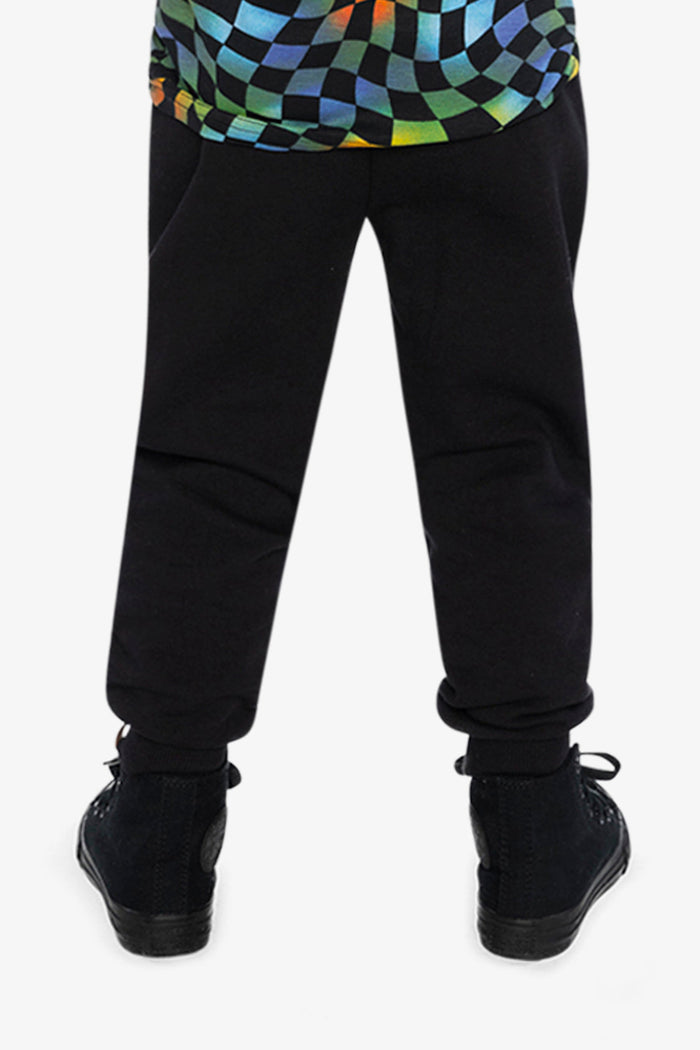 Fleece Sweatpants With Pockets Black-3