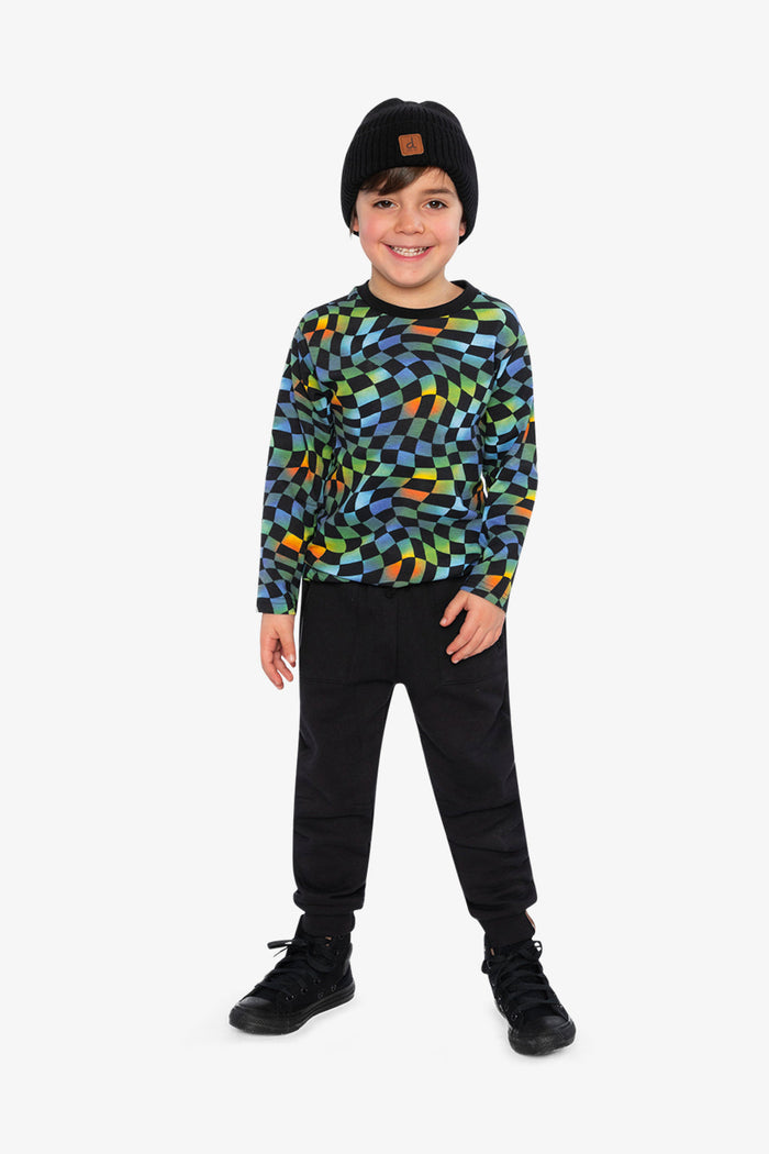 Fleece Sweatpants With Pockets Black-4