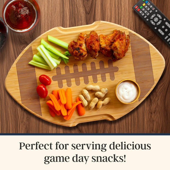 Flip, Serve & Store® Football Charcuterie Board with Lid - Olita Gifts & Goods