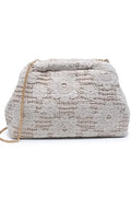 Floral Woven Clutch/Evening Bag