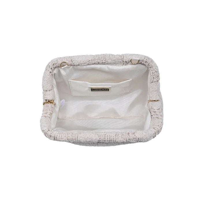 Floral Woven Clutch/Evening Bag