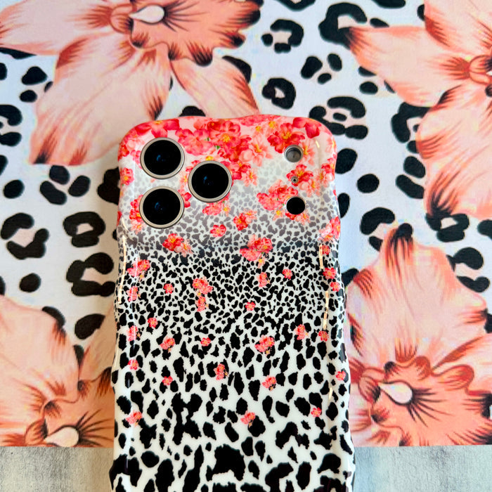 Flower-fetti Leopard Wavy Luxe MagSafe Case for iPhone