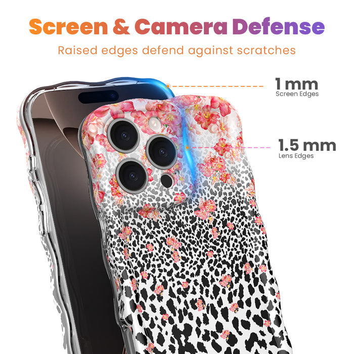 Flower-fetti Leopard Wavy Luxe MagSafe Case for iPhone