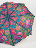 Fold Up Umbrella - Navy Flower-view 1