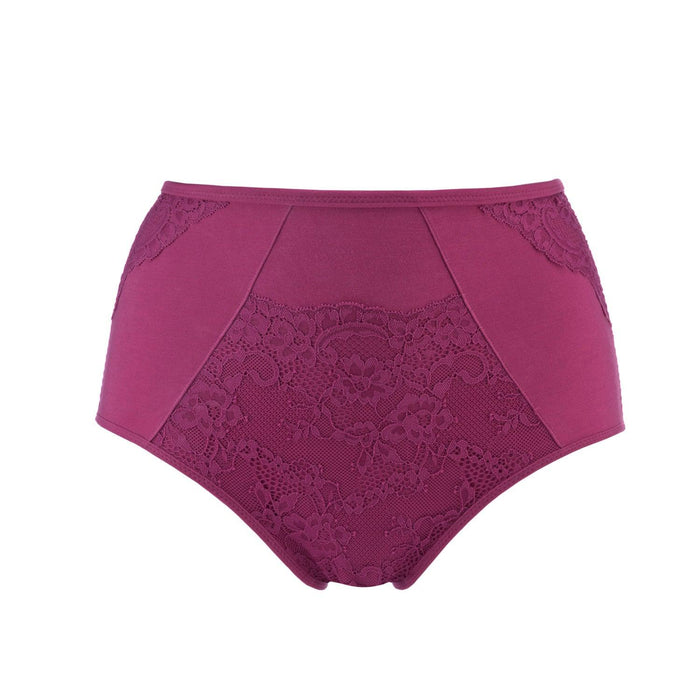 Fuchsia High Waisted Silk and Organic Cotton Full Brief – Juliemay Lingerie