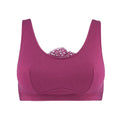 Fuchsia Silk Back Support Full Coverage Wireless Organic Cotton Bra – Juliemay Lingerie