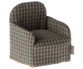Maileg - Furniture for Mouse - Chair - Green/Checker