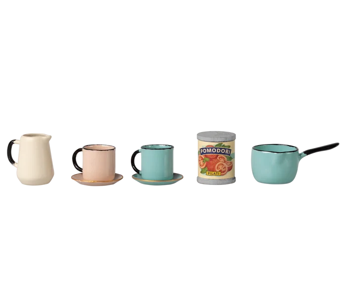 Maileg - Furniture For Mouse - Kitchen Counter - Contents