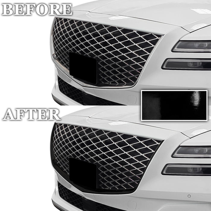Genesis GV80 SUV Blackout Chrome Delete Kit – Precut Gloss Black Vinyl Overlays Film
