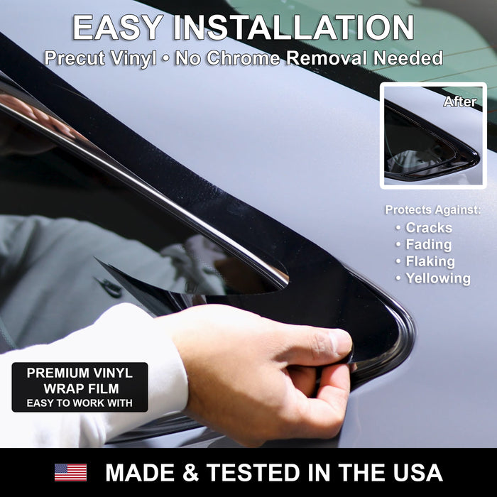 Fits Audi S5 Convertible 2020-2024 Vinyl Chrome Delete Grille Blackout Decal Stickers Overlay Film - Bogar Tech Designs