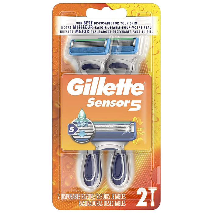 Gillette Sensor #5867 Men’s Razor - 2 Ct - 12 Pack