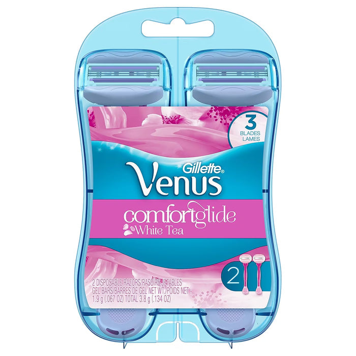 Gillette Venus ComfortGlide White Tea Razors - 2 Ct - 12 Pack